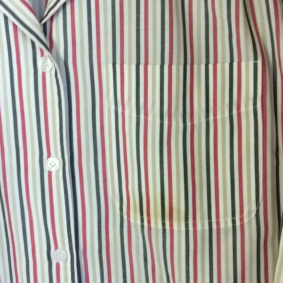 FINAL SALE PRICE Cabin Creek Striped Button Down Shirt Medium - Picture 4 of 7